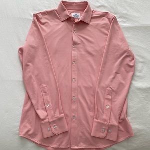 Mizzen+Main Pink/White Gingham Dress Button Down Shirt
